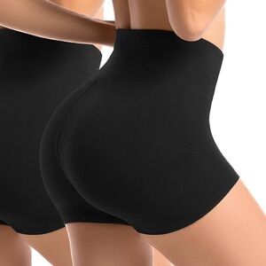 High Waist Black Shapewear Athletic Shorts Plus Size L/XL XXL NEW